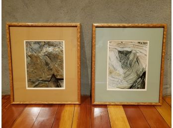 Beautifully Framed! Set Of (2) Maine Geo Photography By Linda Magnusson