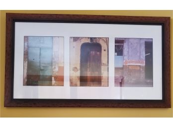 Doors In Mexico, Signed And Framed Photography Wall Art