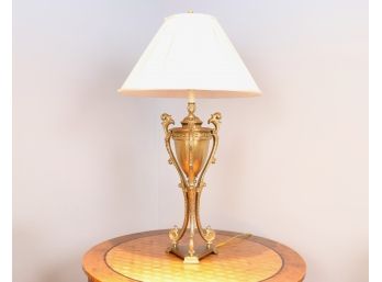 Decorative Krafts, Inc. Solid Brass Trophy Urn Lamp