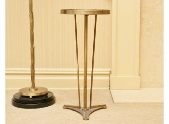 Brass And Mirror Top End Tables 1 Of 2