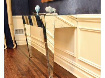 Unique Smoked Glass Console