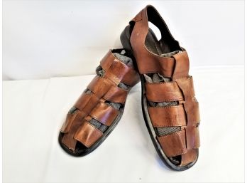 Men's To Boot New York By Adam Derrick Brown Leather Strap Fisherman Sandals    Size 11