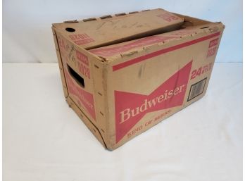 Vintage Budweiser Bud Beer Corrugated Shipping Case