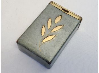 Vintage Princess Gardner Leather & Brass Cigarette Pack Case