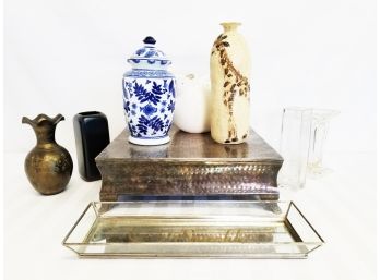 A Diverse Selection Of Vases & Other Home Decor