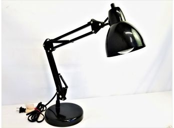 Asia Lighting Swing Arm Black  Desk Lamp