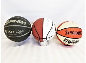 Three Basketballs Spalding, Adidas & And