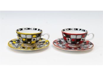 T2 English Cups & Saucers - A Duo