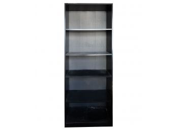 Black MDF Tall Bookcase (1 Of 3)