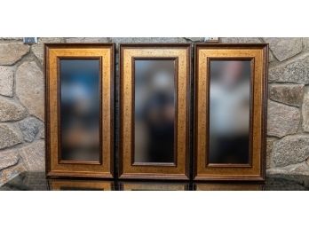 Trio Of Painted Contemporary Wall Mirrors