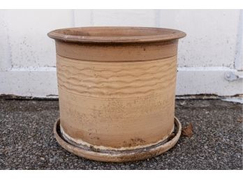 Textured Ceramic Planter Pot