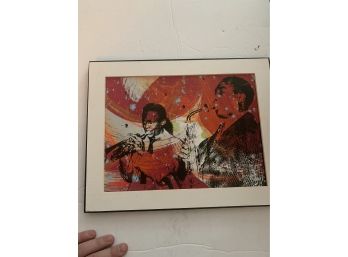 Amazing Artwork Celebrating Black Jazz Musicians Original Serigraph By NYC Artist Bobby Hill