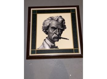 Large Gentlemans Portrait Print, Framed