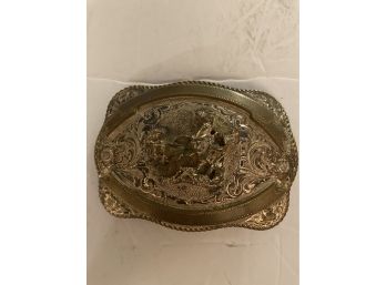 Ornate Western Cowboy Award Belt Buckle