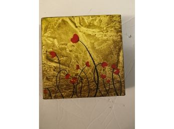 Beautiful Floral Artwork On Canvas, Titled Growing Tall & Proud