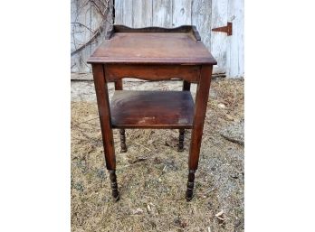 Antique Wood MahoganyTelephone / Side Table