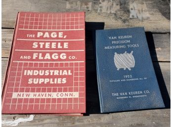 Vintage 1950s Hardcover Books-Van Keuren Precision Measuring Tools & Page, Steele & Flagg