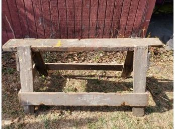 Vintage Saw Horse - Hand Made - Fair Condition But Sturdy