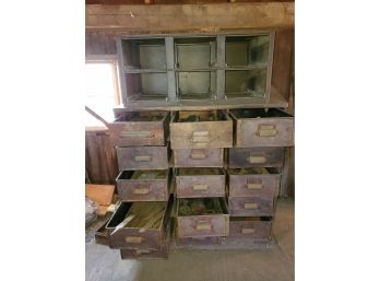 Two Antique And Vintage Industrial Cabinets