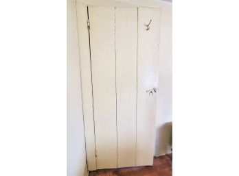 Antique Inside Solid Wood Door, Hardware, Jam And Trim - Upstairs Middle Bedroom - See Description