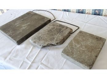 Three Antique Primitive Sharpening Stones