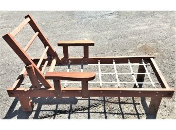 Mid Century Redwood Lounger