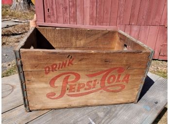 Fantastic Vintage Pepsi-Cola New Haven 24-bottle Wood Crate