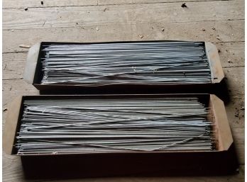 Two Trays Vintage 22' Stainless Steel Very Thin Rods