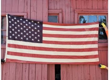 Vintage United States 100 Percent Cotton Fifty Star Flag