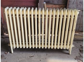 Antique Cast Iron Painted Radiator