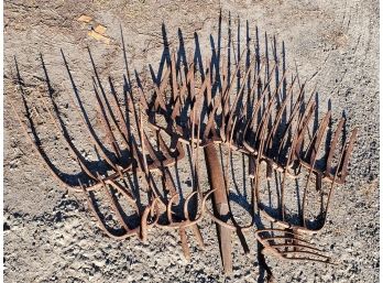 Antique Assortment Of Primitive Farm Pitch Fork Heads