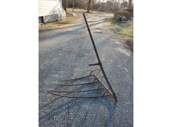 Awesome Antique Wood Hay Rake Scythe