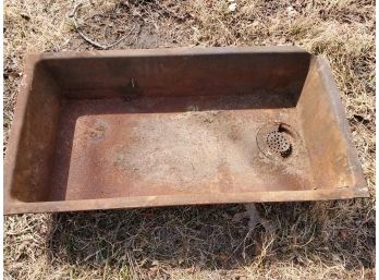 Antique Oblong Steel Farm Sink