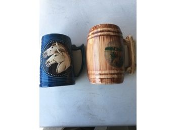 2 Vintage Beer Mugs