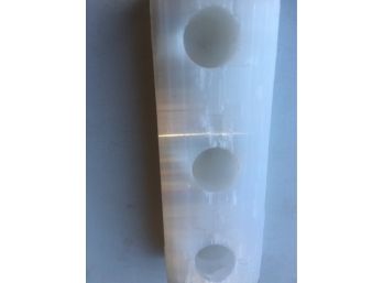 8Lb 8oz Selenite Candle Holder