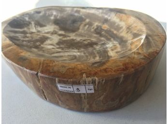 Petrified Wood Fruit Dish