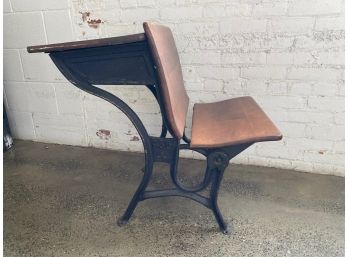 Antique American School Co Desk And Bench