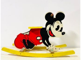 Vintage Mickey Mouse Rocker By Vilac