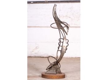 Industrial Abstract Metal Sculpture