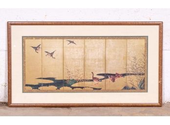 Japanese Style Print Of Ducks