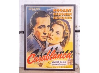 Framed Motion Picture Poster For The Classic Casablanca