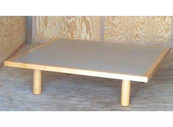 Low Maple Tea Table With Natural Paper Top