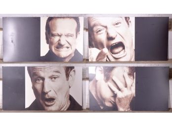 The Many Faces Of Robin Williams, XL-Set Of Four, 67'X37' Original Broadway Marquis Panels On Thick Plastic