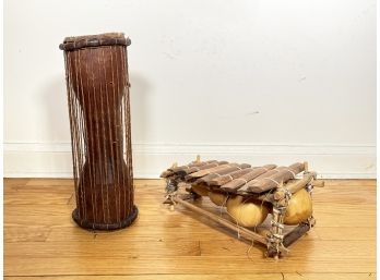 A Pairing Of Vintage African Musical Instruments