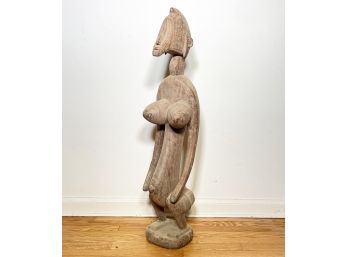 A Large African Female Figural Sculpture