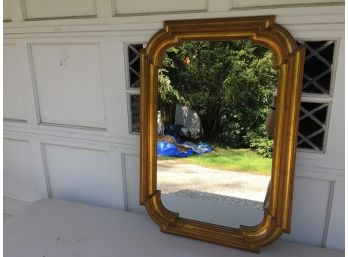 Beautiful Carved Hardwood Gilt Frame Wall Mirror