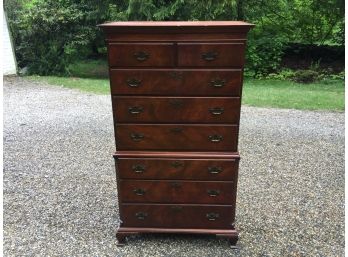 Antique Tall Chest Of Eight Drawers
