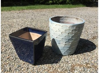 Pair Of Ceramic Planters