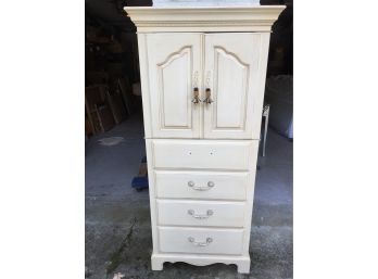 Ethan Allen Tall Cabinet Over Four Drawer Chest