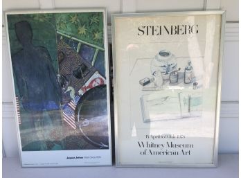 Pair Of Jasper Johns And Saul Steinberg Prints